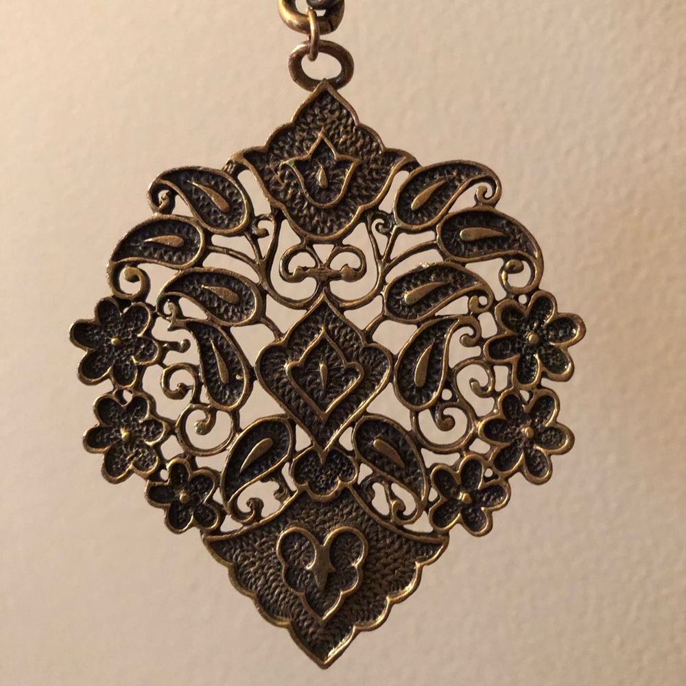 Vintage brass necklace